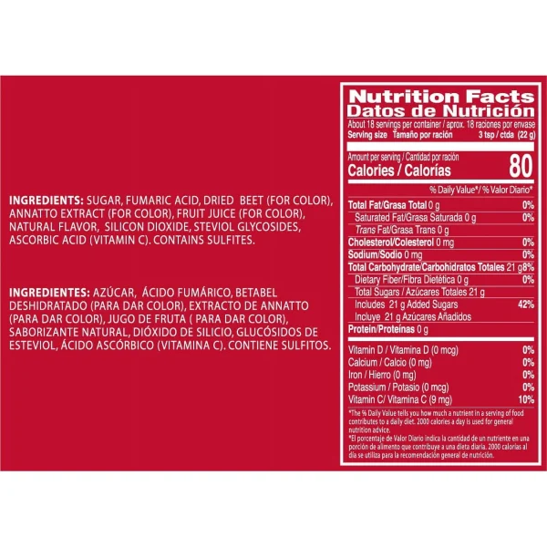 Klass Aguas Frescas Hibiscus, with Vitamin C, Multiserve, Powdered Drink Mix, 14.1oz - Image 2