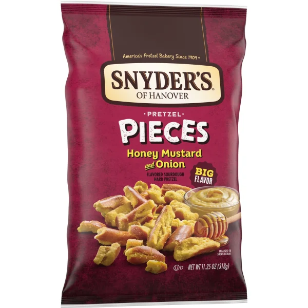 Snyder's of Hanover Honey Mustard & Onion Flavored Pretzel Pieces, 11.25 oz - Image 3