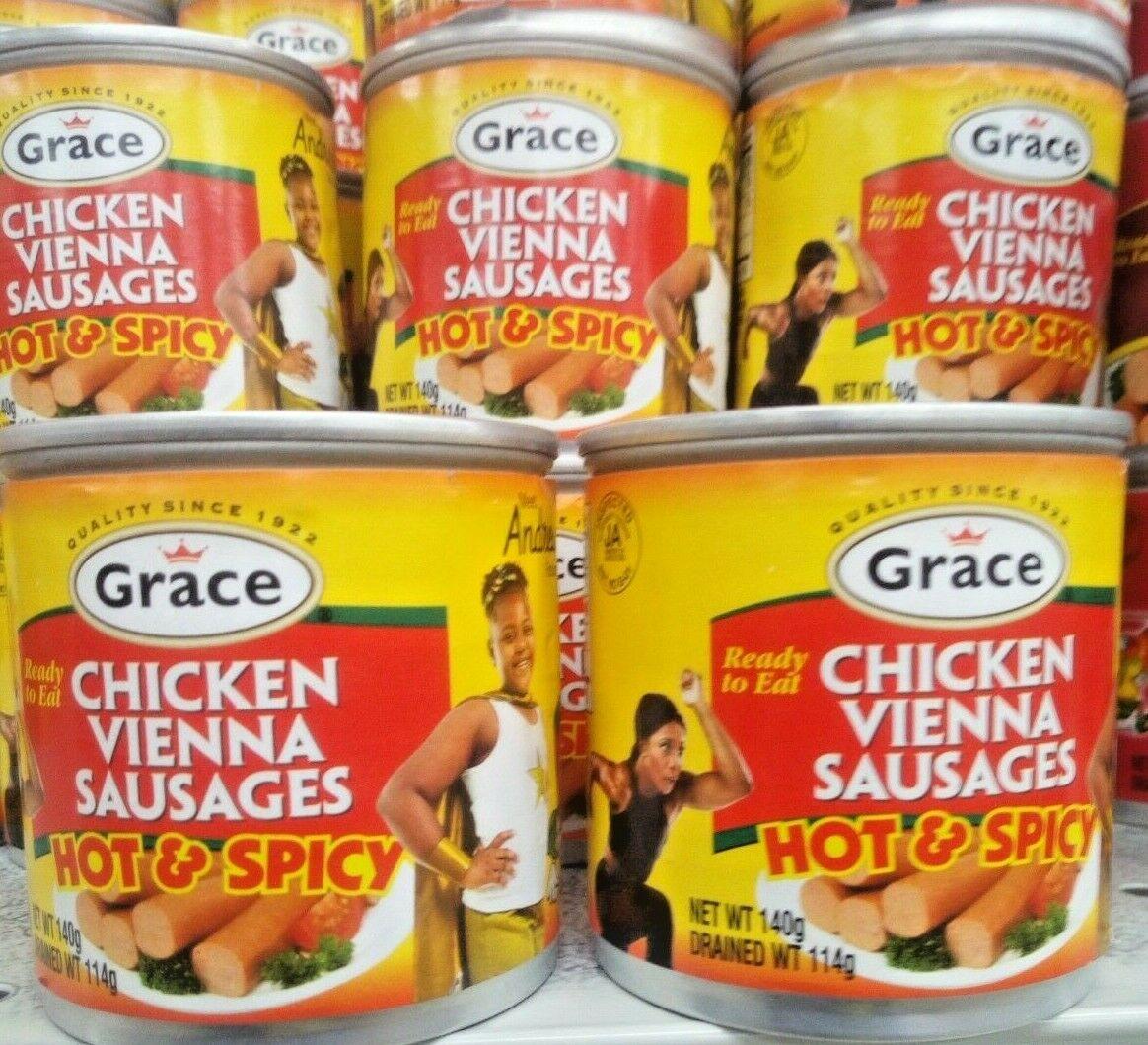 Grace Chicken Vienna Sausage Hot & Spicy 114g