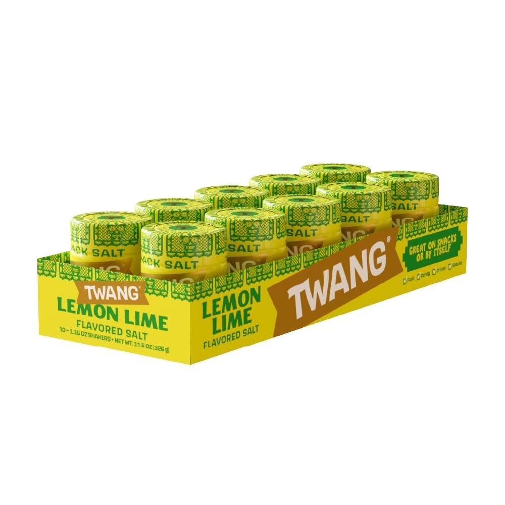 Twang Lemon-Lime Tangy Snack Salt, 1.15 oz, 10 Count