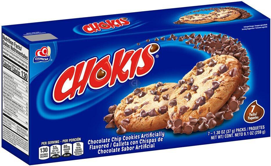 Gamesa Chokis Chocolate Chip Cookies 9.1oz