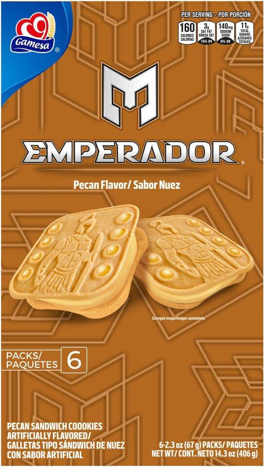 Gamesa Emperador Pecan Sandwich Cookies 14.3oz