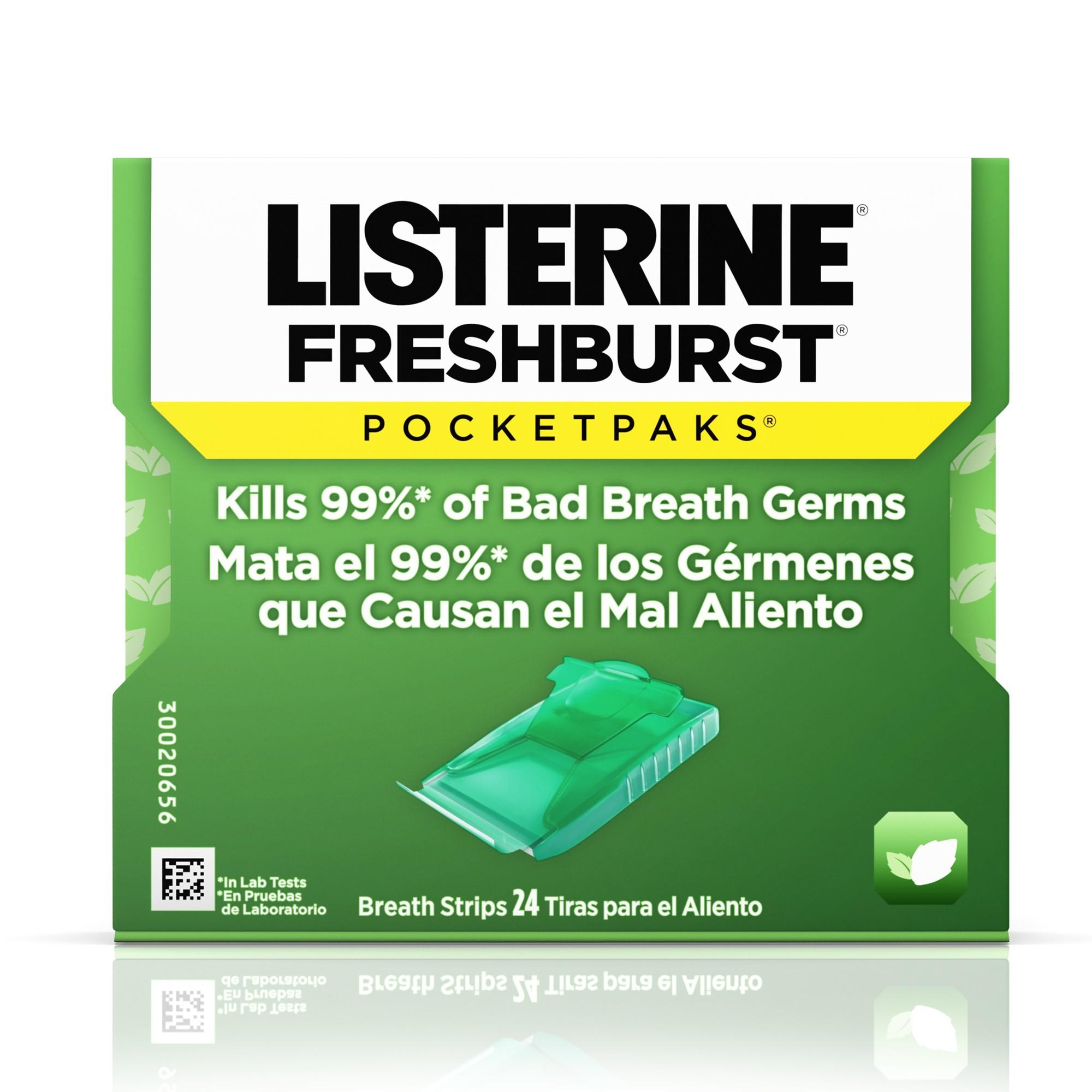 Listerine FreshBurst Pocket Paks 24 Strips