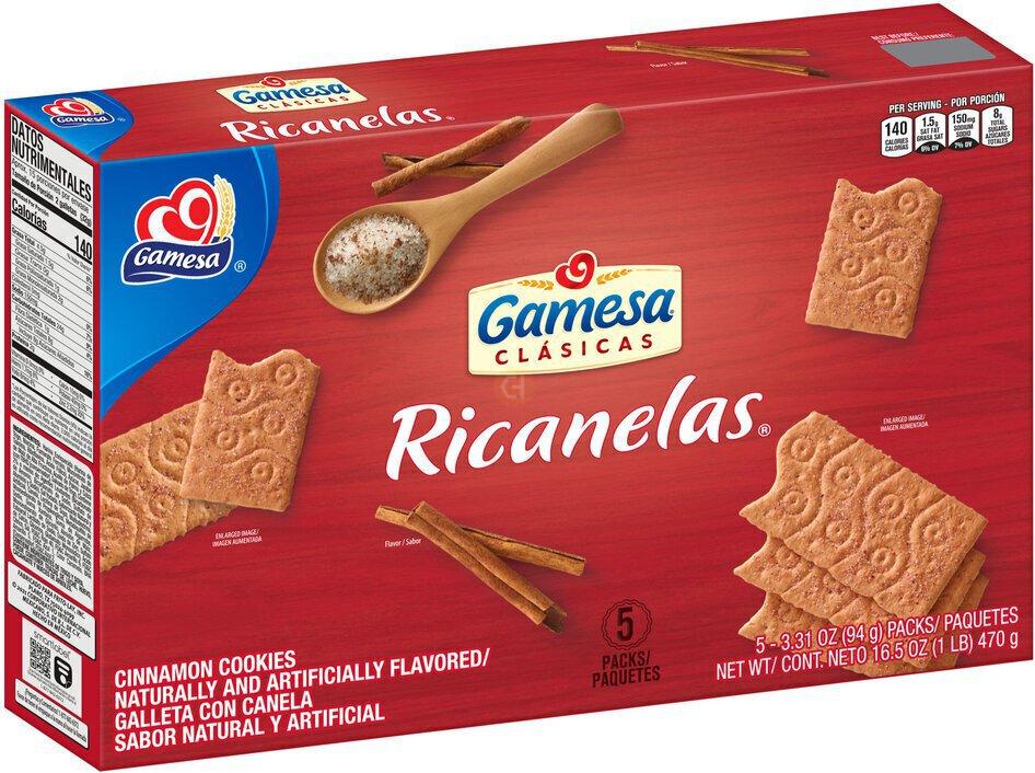 Gamesa Clasicas Rielas Cookies Cinnamon