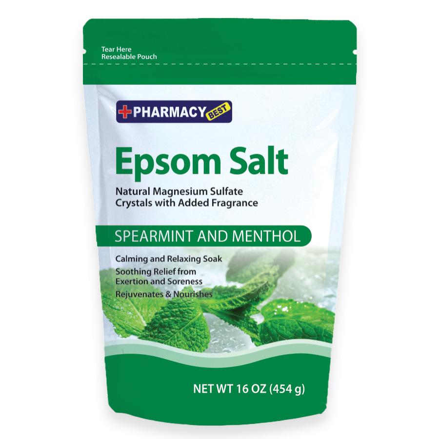 Pharmacy Best Epsom Salt - Spearmint 1 Lb, 12/cs