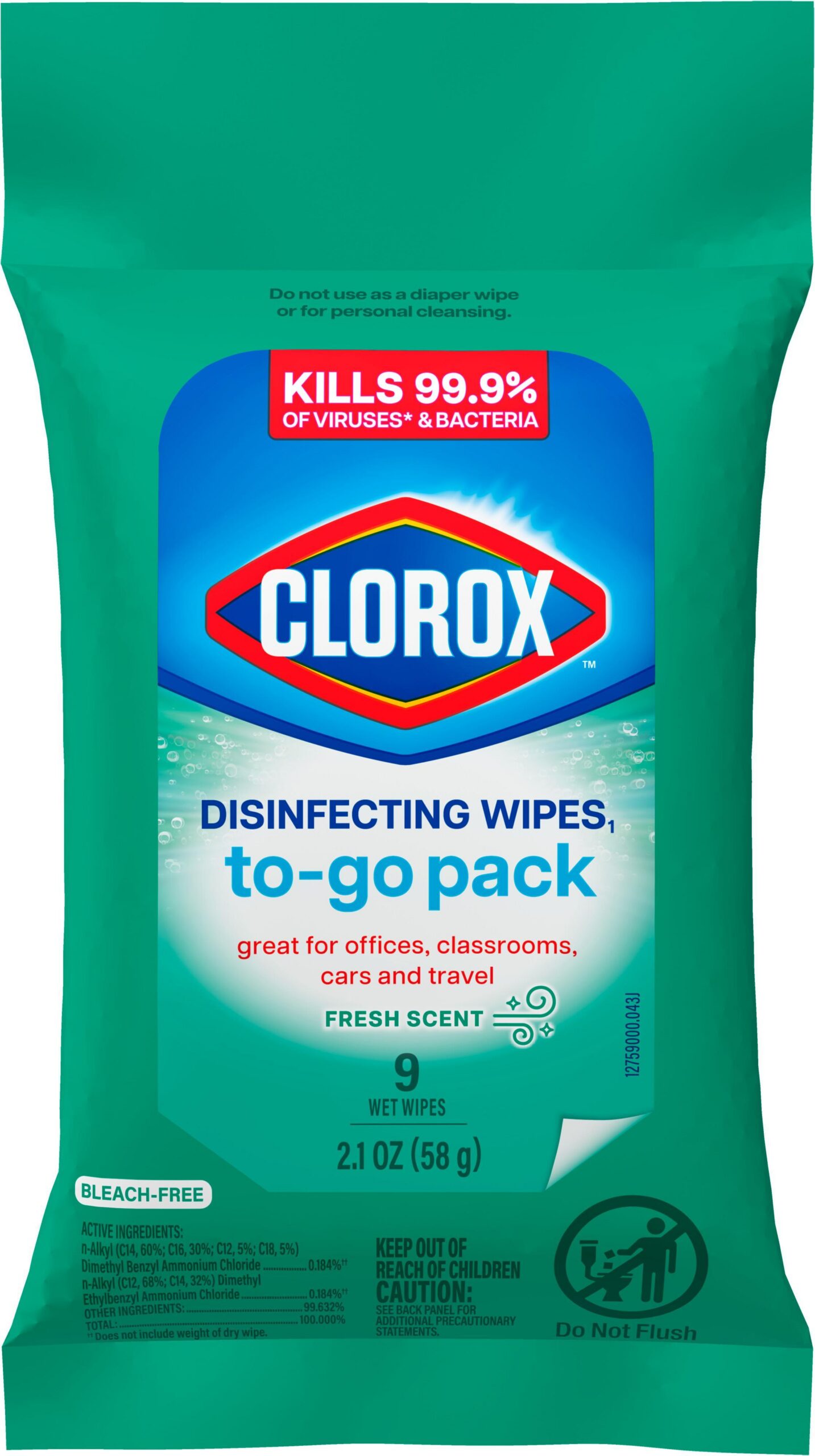 Clorox Disinfecting Wipes 2.1oz