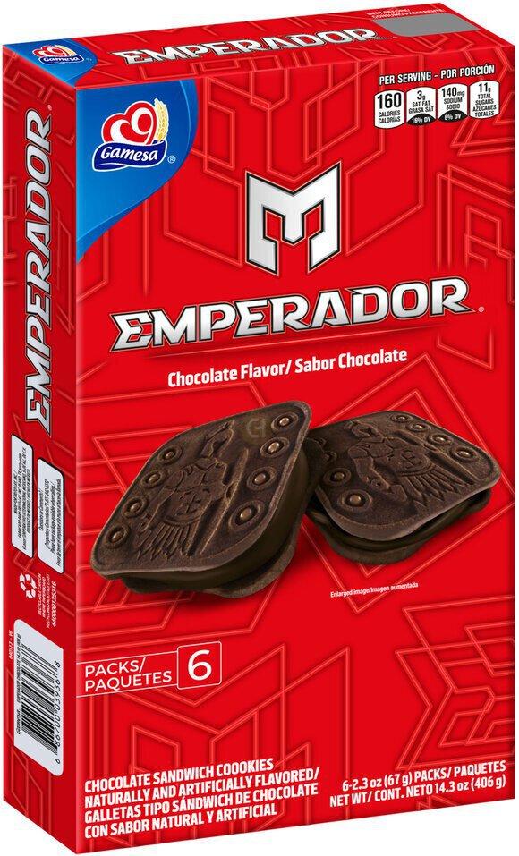 Gamesa Emperador Sandwich Cookies Choco 14.3oz