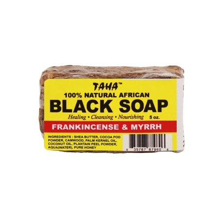 TAHA Black Soap Frankincense Myrrh 5oz