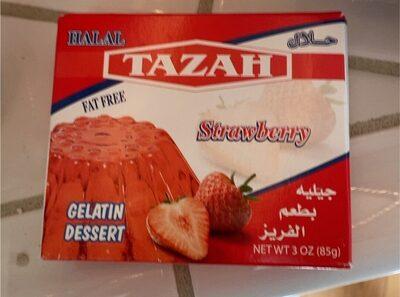 Tazah Halal Gelatin Dessert Strawberry 3oz