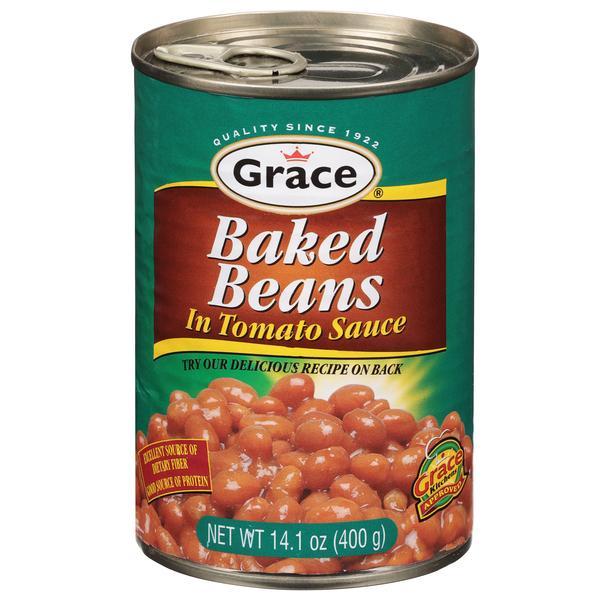 Grace Baked Beans in Tomato Sauce, 14.1 oz