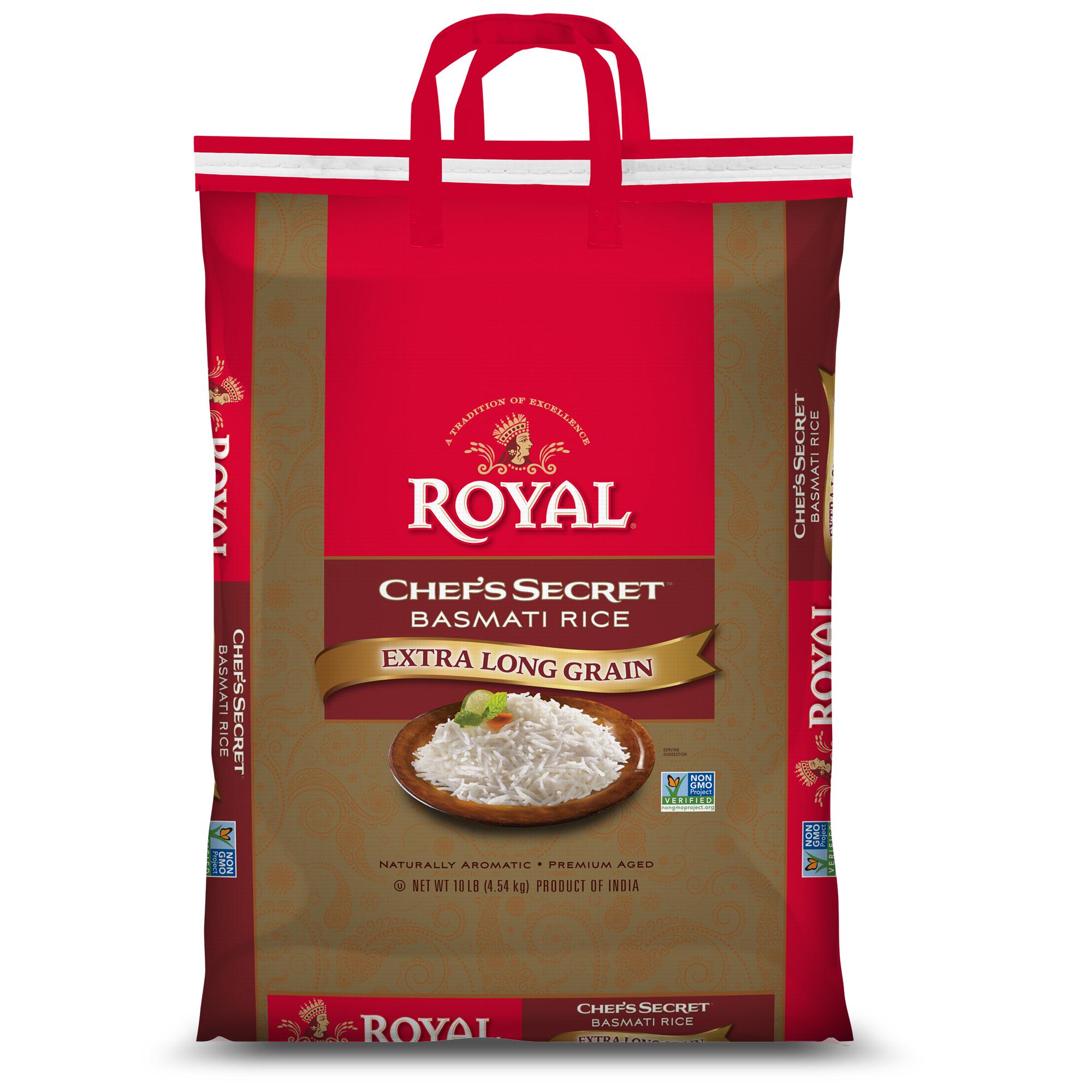 Royal Chef Secret Ex Long Grain Basmati Rice 10 Lb