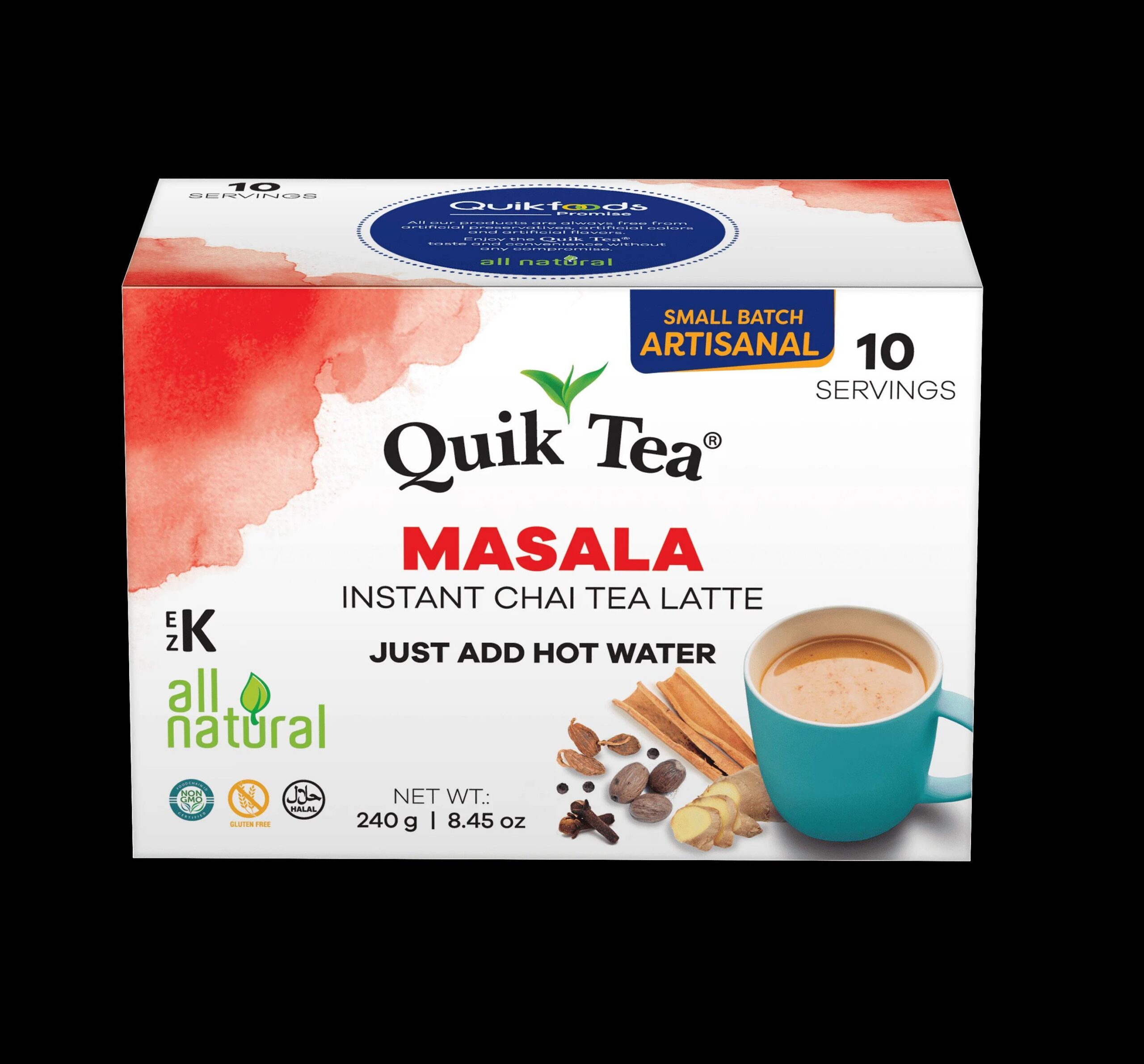 Quik Tea Masala Instant Chai Tea Latte, 8.45 oz