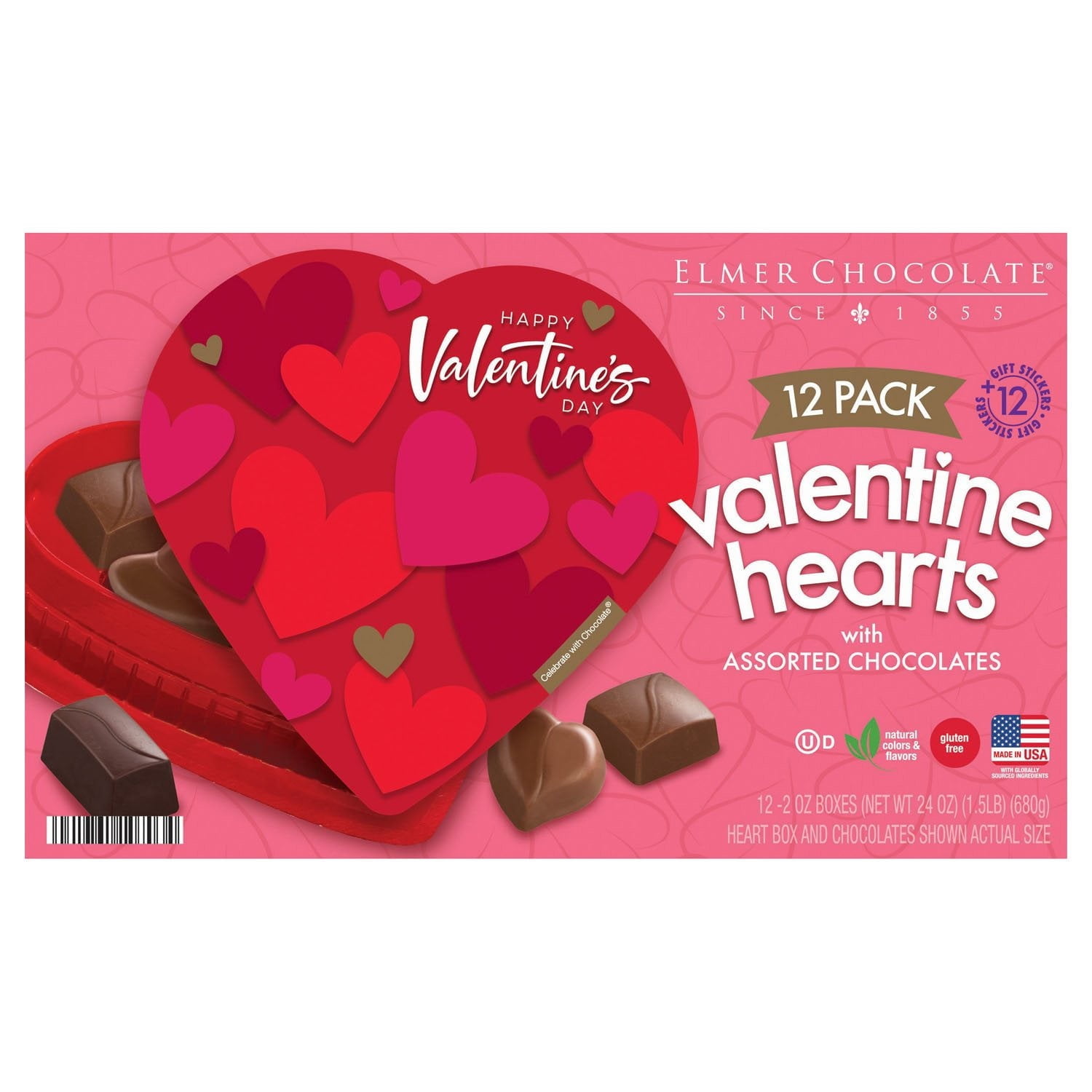 Valentine Hearts / Assorted Chocolate 2oz
