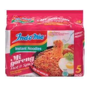 Indomie Mi Goreng Hot & Spicy Instant Noodles, 5-2.82 oz Packs