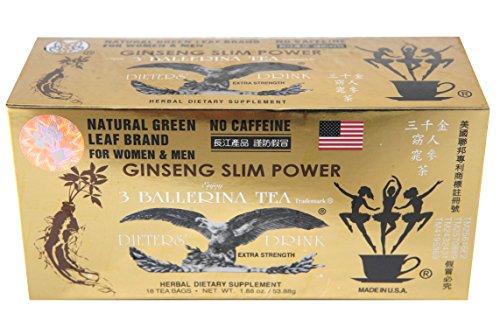 3 Ballerina Herbal Tea Ginseng 1.88oz