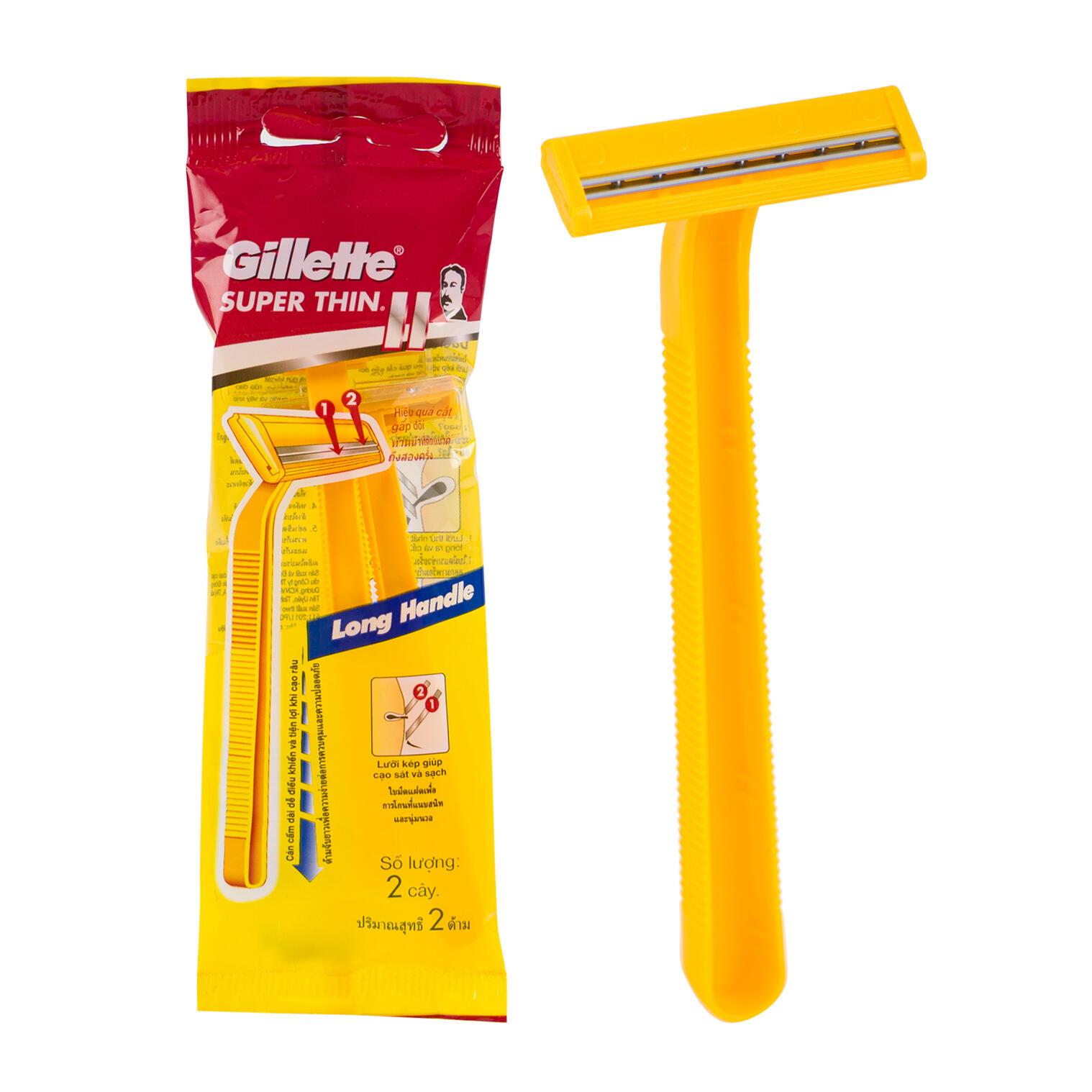 ยิลเลตต์ Gillette 2pc Super Thin II Razor
