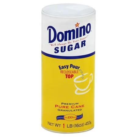 DOMINO: Sugar Granulated Canister, 16 oz