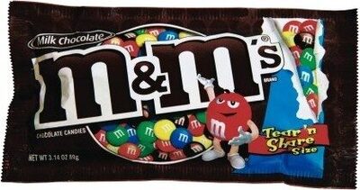 M&M MILK CHOC SHARE SIZE 3.14oz