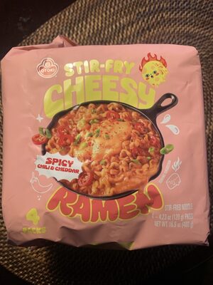 OTK Jin Ramen Spicy Stir‐Fry Noodles 4.23oz X 4 Pack